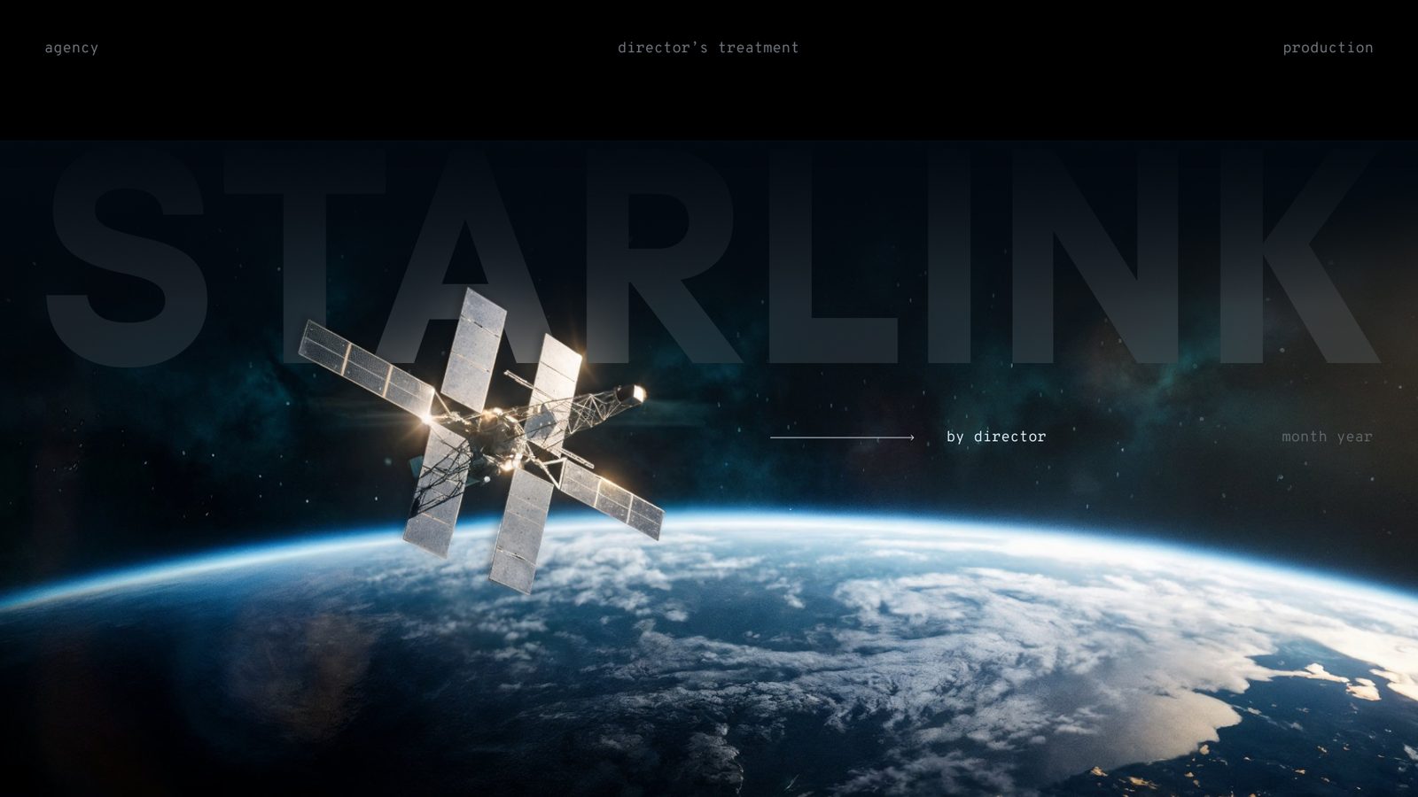 Starlink x Beeline treatment cover: a satellite above the Earth